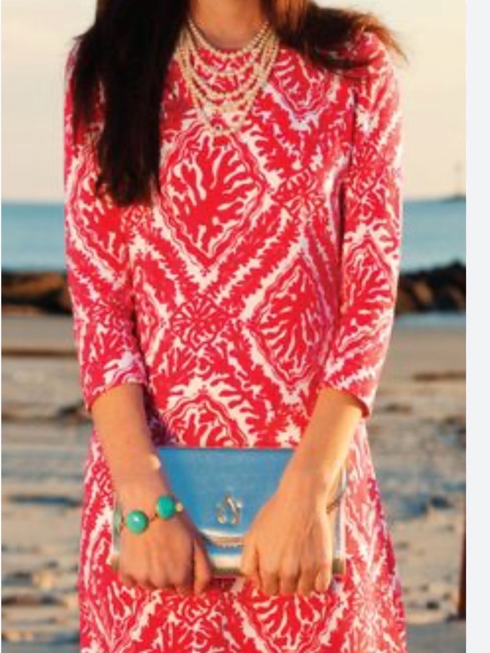 Lilly Pulitzer Charlene Shift Dress Reef Coral.  Small
